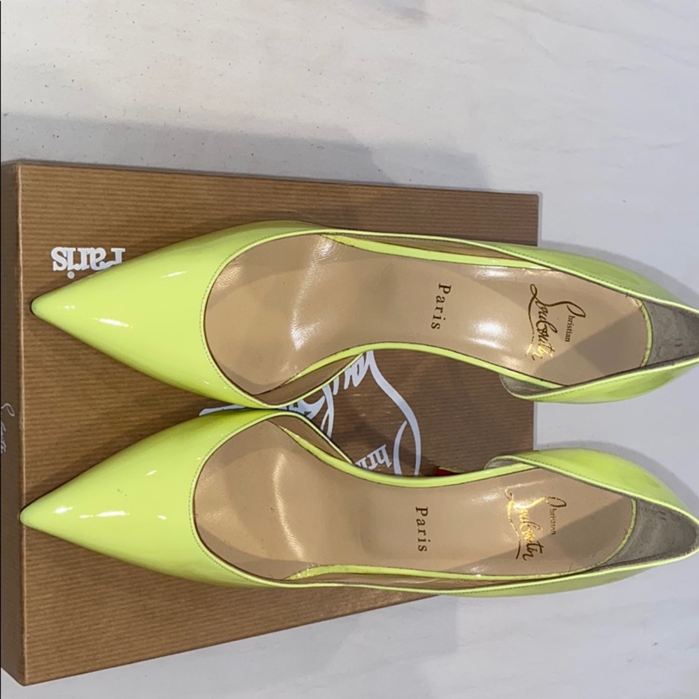 Christian louboutin Iriza 100 Neon Patent